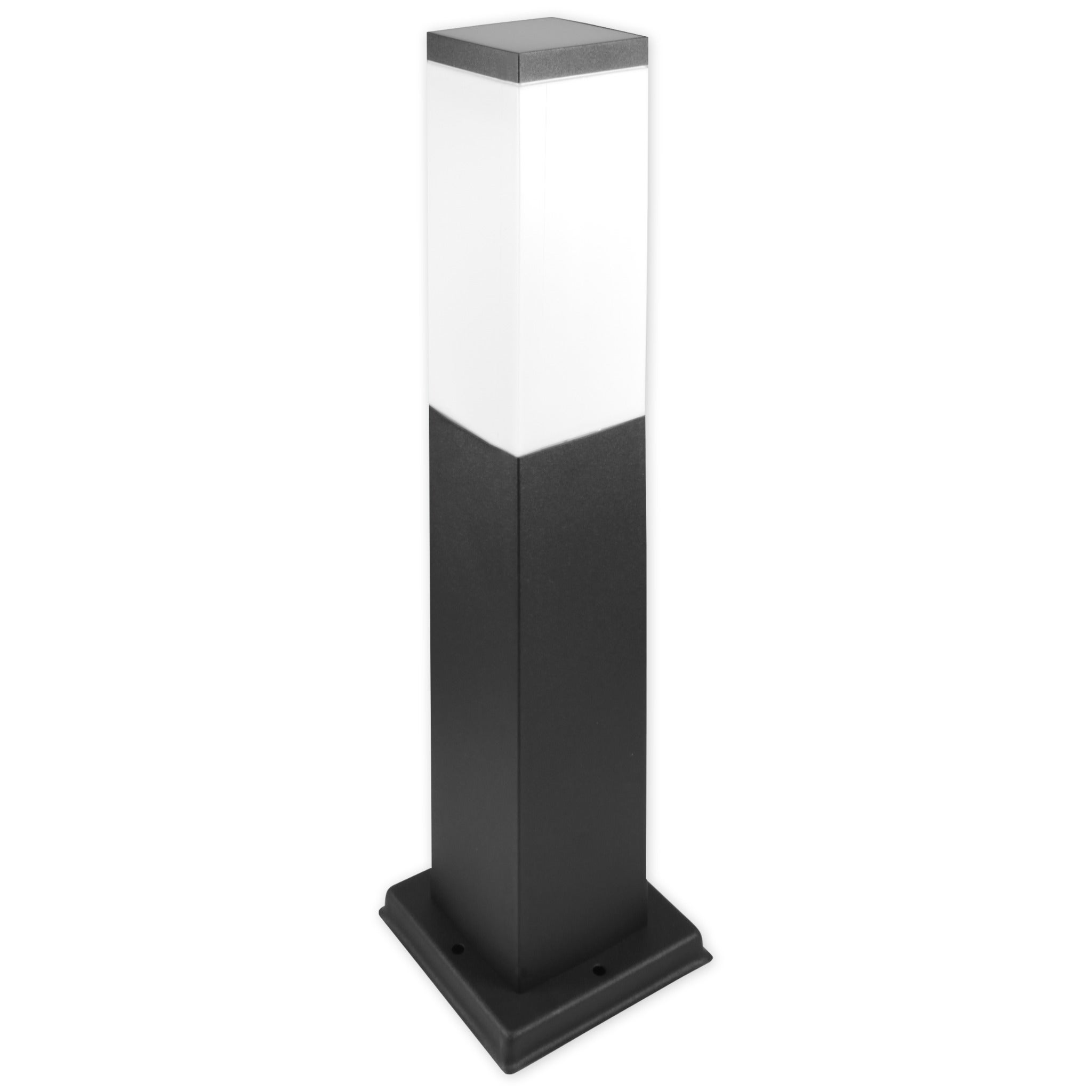 Lampa ogrodowa E27 LED Havana 45cm IP44 stojąca na zewnątrz czarna MasterLED