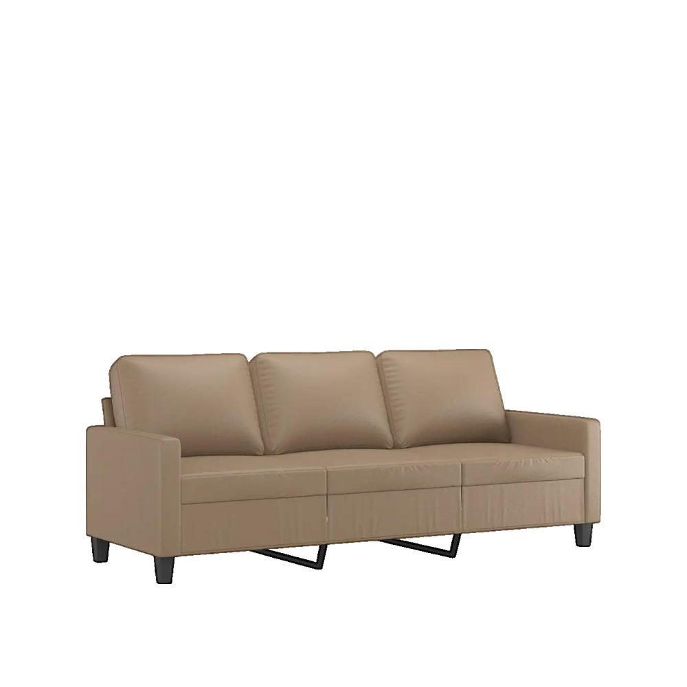 Zestaw sofów vidaXL 2 szt Cappuccino Wytrzymała ekoskóra i nowoczesny design