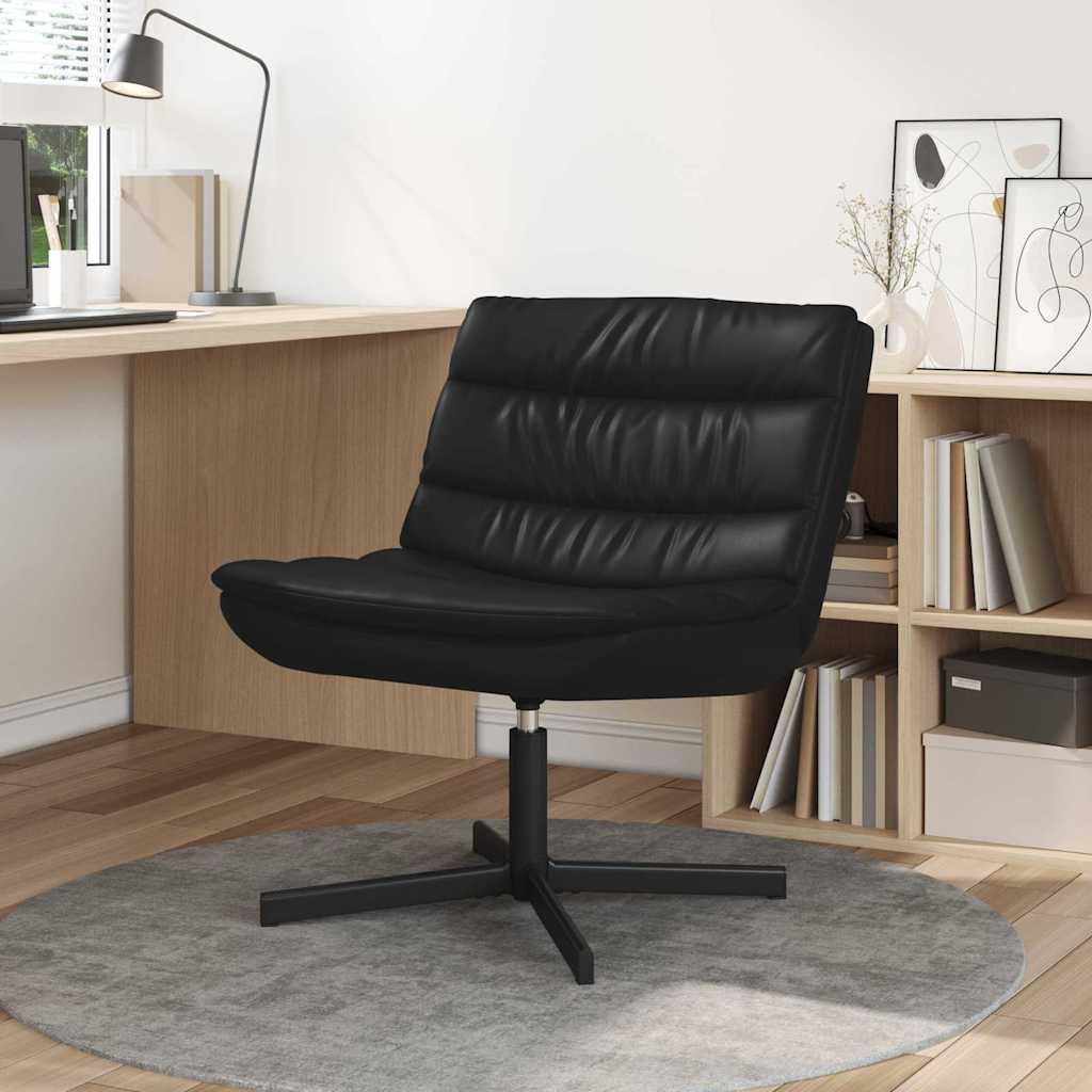 Fotel obrotowy Czarny 63 x 75 x 76 cm PU vidaXL