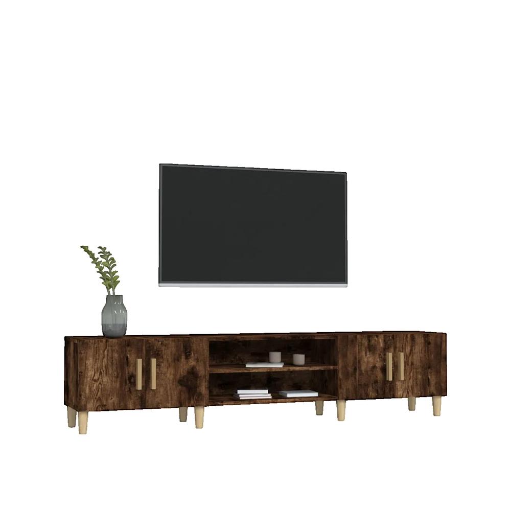 Mebel TV vidaxl Dymiony dąb Drewniany inżynieryjny 180x31,5x40 cm