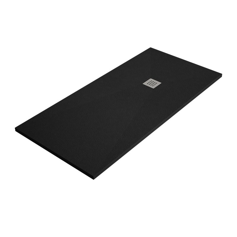 Brodzik ARDESIA 80x200 cm Czarny kratka ze stali