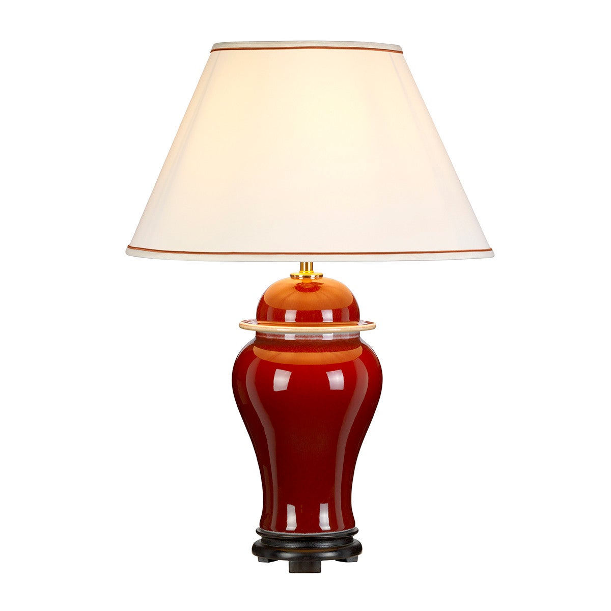 Lampa stołowa Oxblood czerwono-biała 1xE27x60W Designer's Lightbox