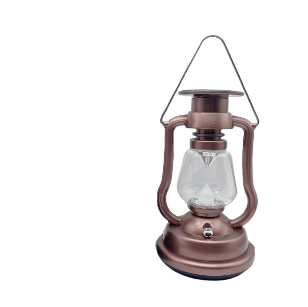 Przenośna lampa solarna do użytku na zewnątrz, retro dekoracyjna lampa ogrodowa na kemping