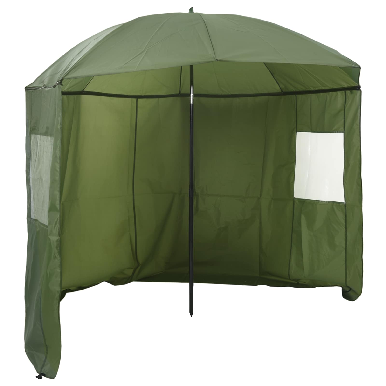 Parasol wędkarski 228 x 204 cm Poliester Oxford Żółta armia vidaXL