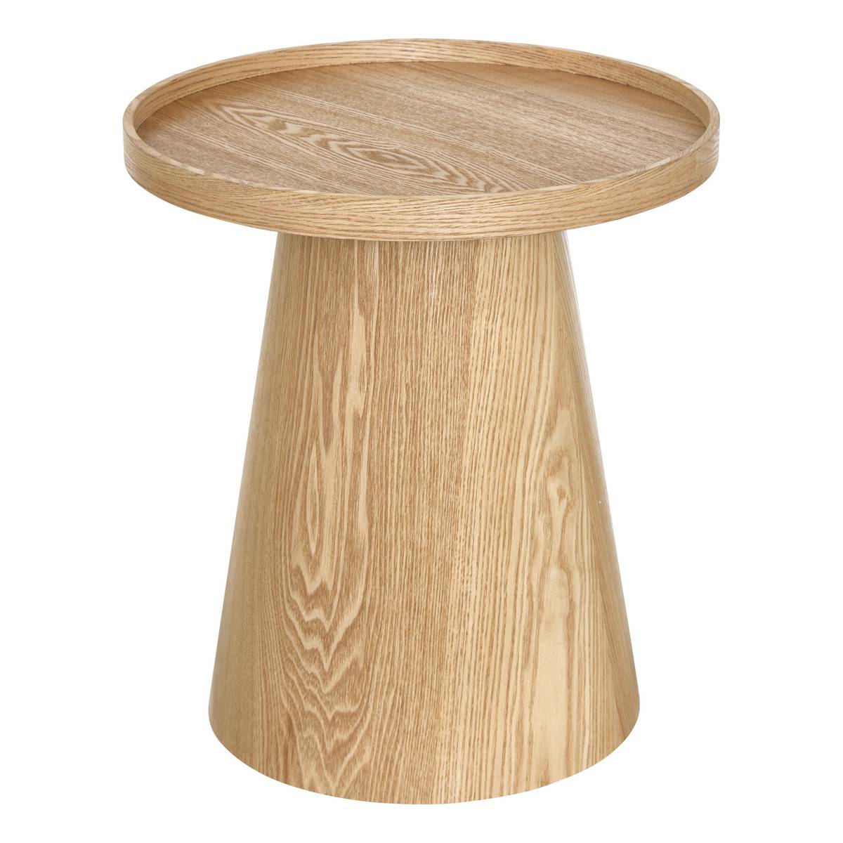 Stolik pomocniczy, boczny, Ø45 cm, MDF, Hercyna
