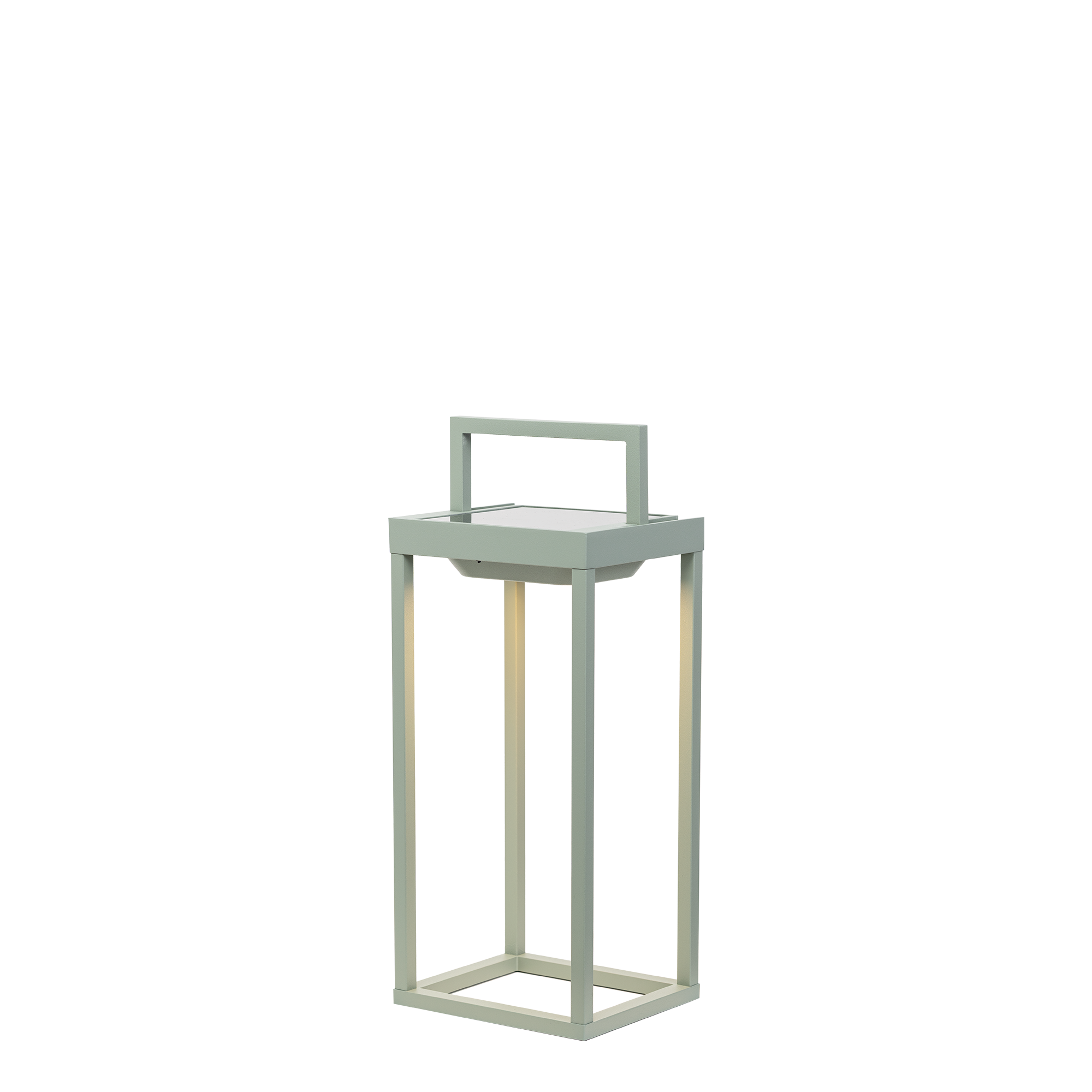 Zafferano - Domowa lampa solarna z 2 diodami LED, 37,3 cm - 2 W, zasilana bateriami, ścienna i stołowa z czujnikiem zmierzchu - szałwiowa zieleń