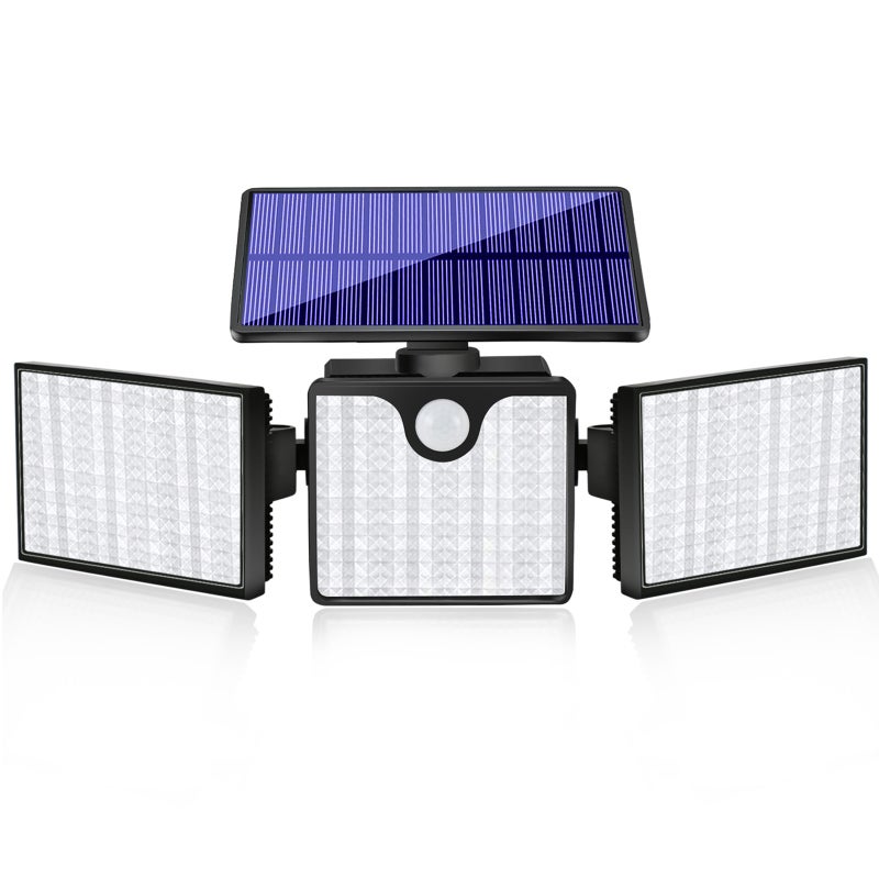 Solarna Lampa Ścienna z Czujnikiem, Wodoodporna Zewnętrzna - Oświetlenie Domu/Ogrodu