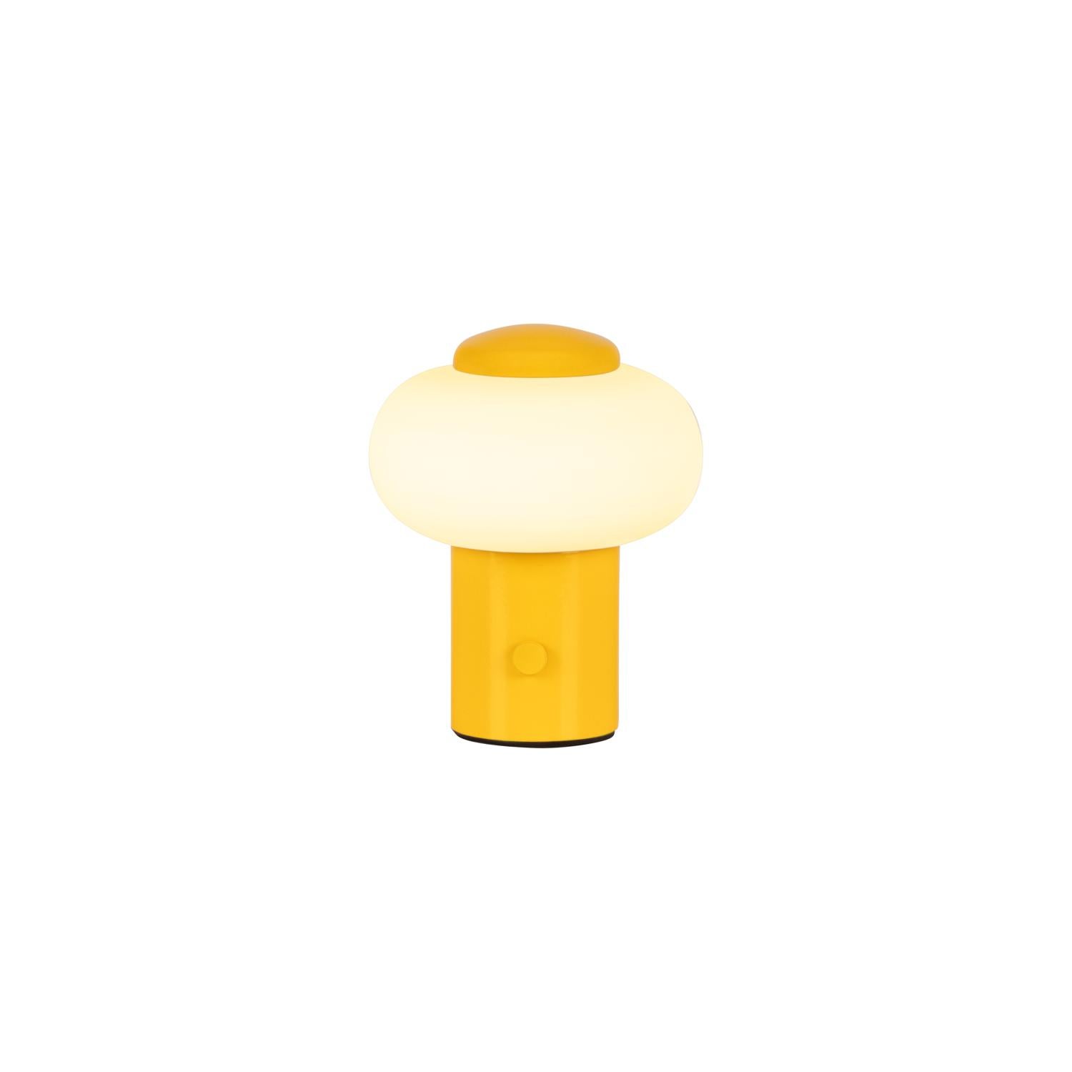 Lampa stołowa LED GUSTAV żółta 0.8W ciepła 60lm szkło wym:9,5x8x8cm IP20 Lucide