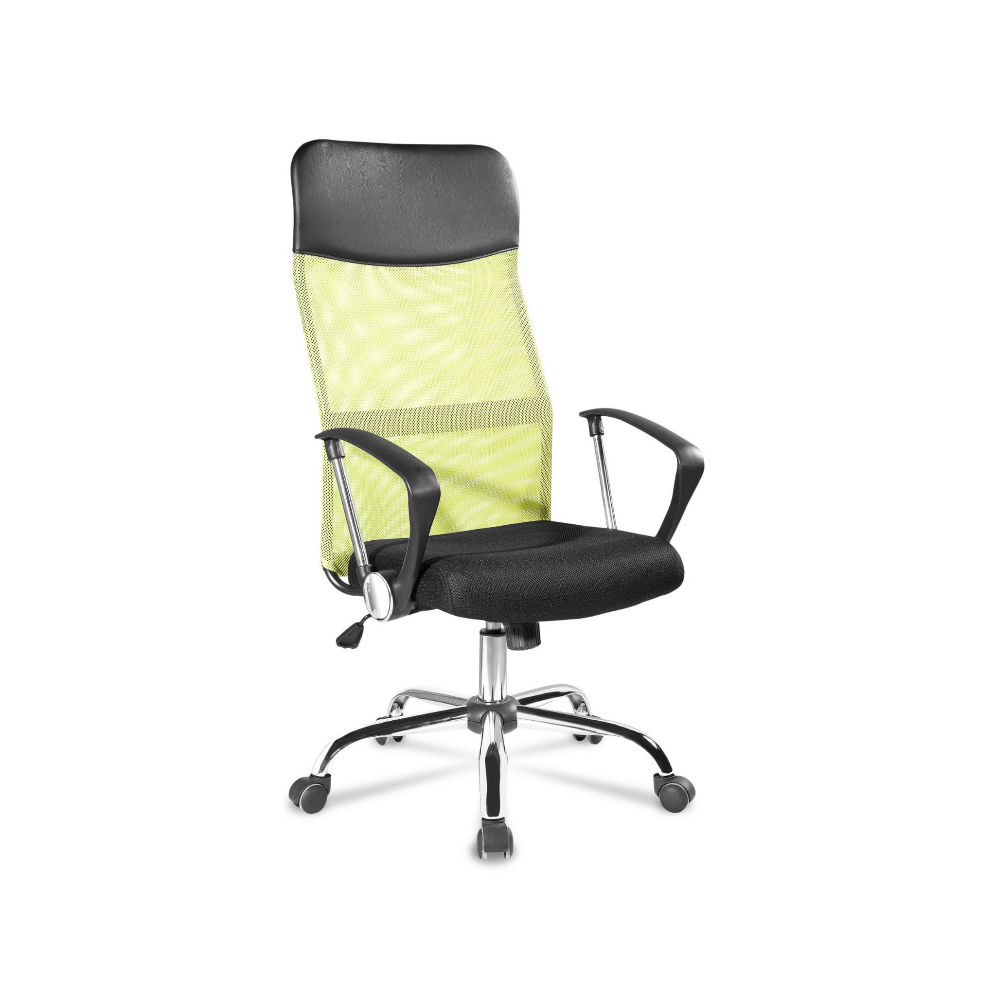 Fotel biurowy ergonomiczny obrotowy z siatki mesh, zagłówkiem i mechanizmem TILT, zielony