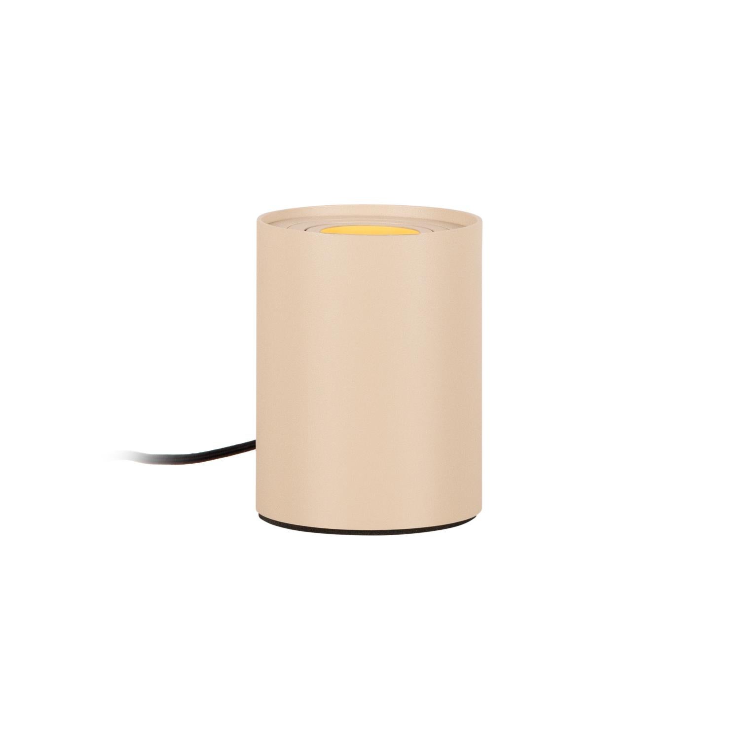 Lampa stołowa TUBE 1xGU10x5W metal taupe wym:12,5x9,6x9,6cm IP20 Lucide