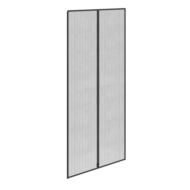 Moskitiera magnetyczna 90x210 cm, siatka o wysokiej gęstości i odporności na rozdarcia, do salonu/balkonu, czarna