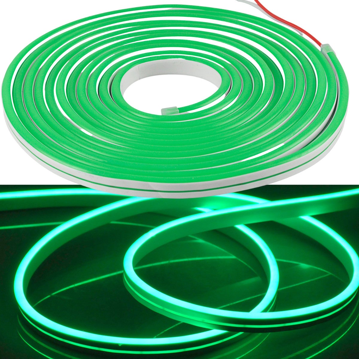 Taśma LED NEON 24V 5m Zielony IP65 318039 Polux