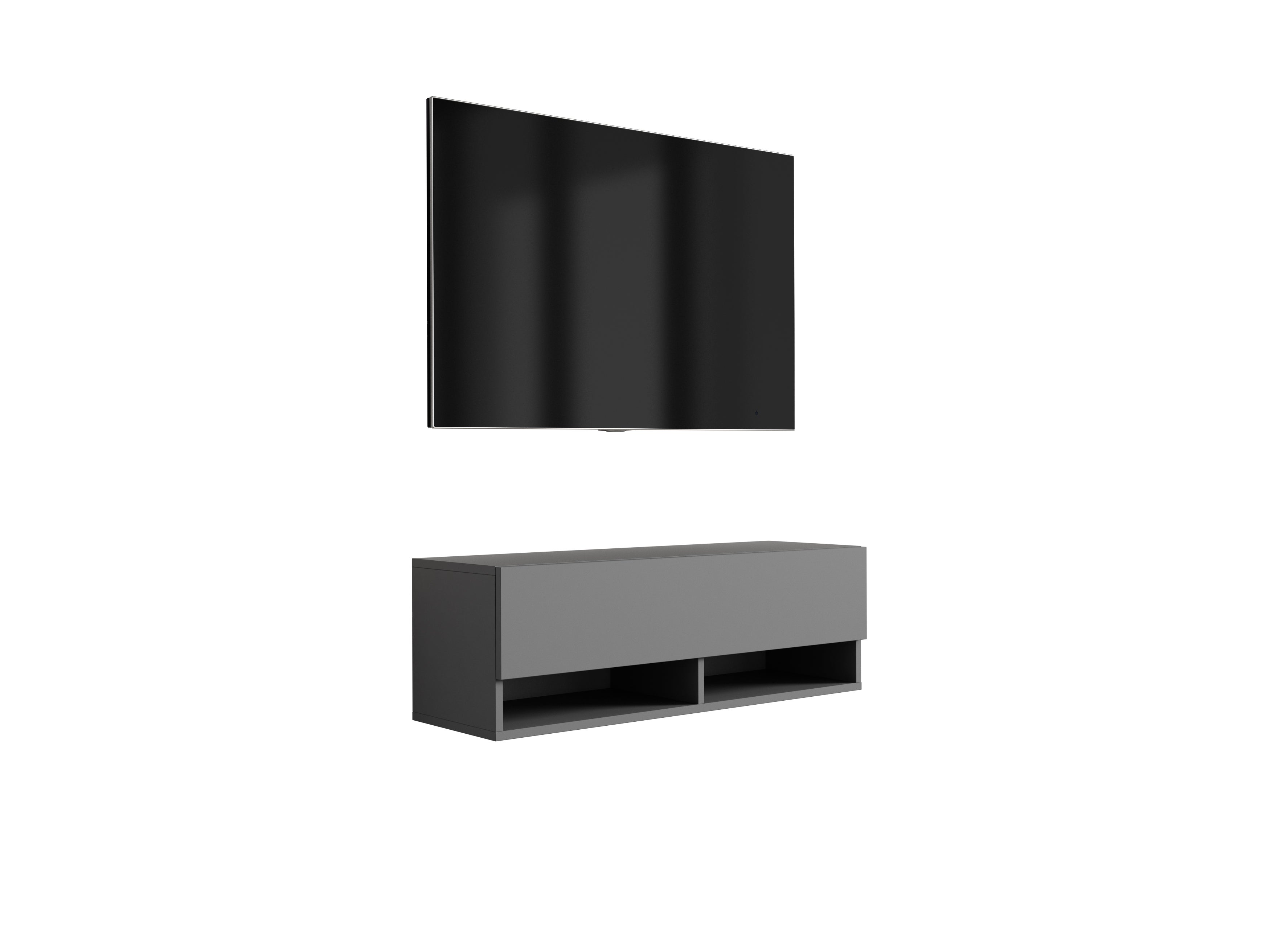 Szafka pod telewizor 100 cm Antracyt, 100 × 32 × 34 cm