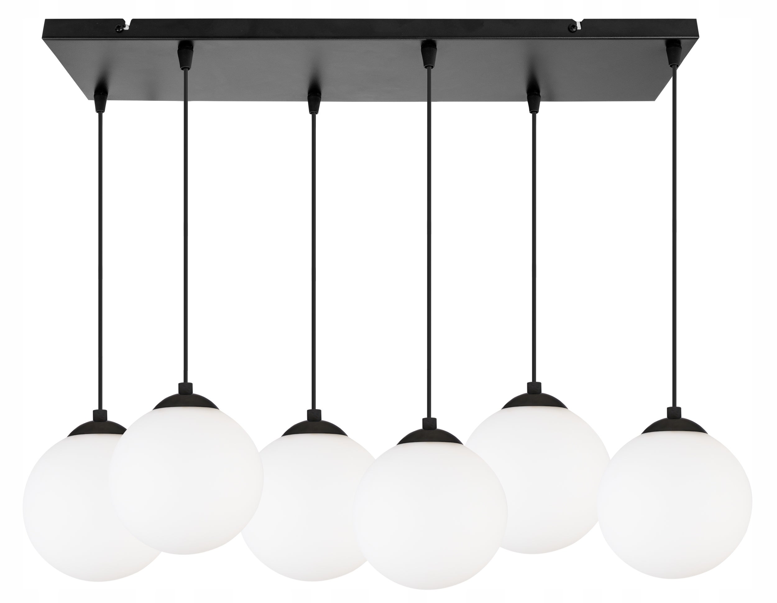 Lampa sufitowa wisząca Light Home LH Florence 6x E27 60W czarny/biały 15cm