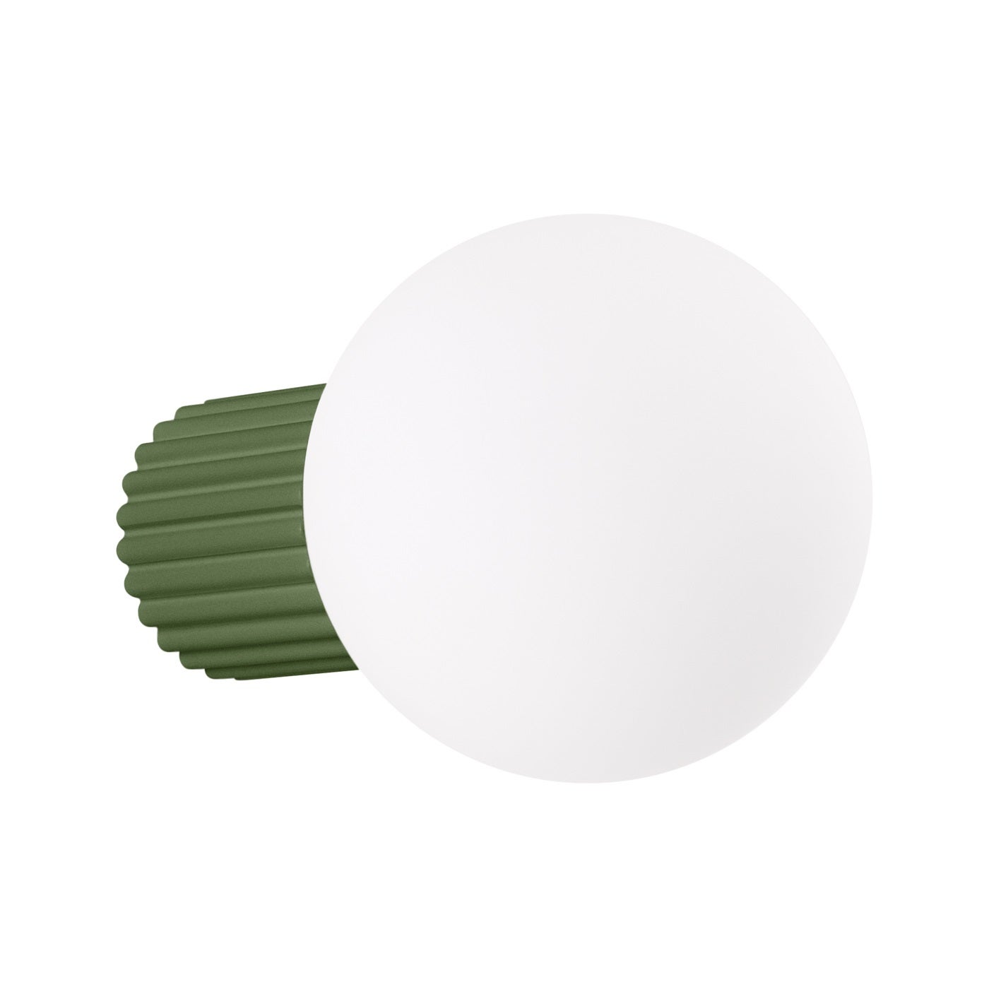 Kinkiet SFERA zielony oliwkowo-biały 1xG9x8W szkło wym:12x12x17cm IP44 Pure Lume