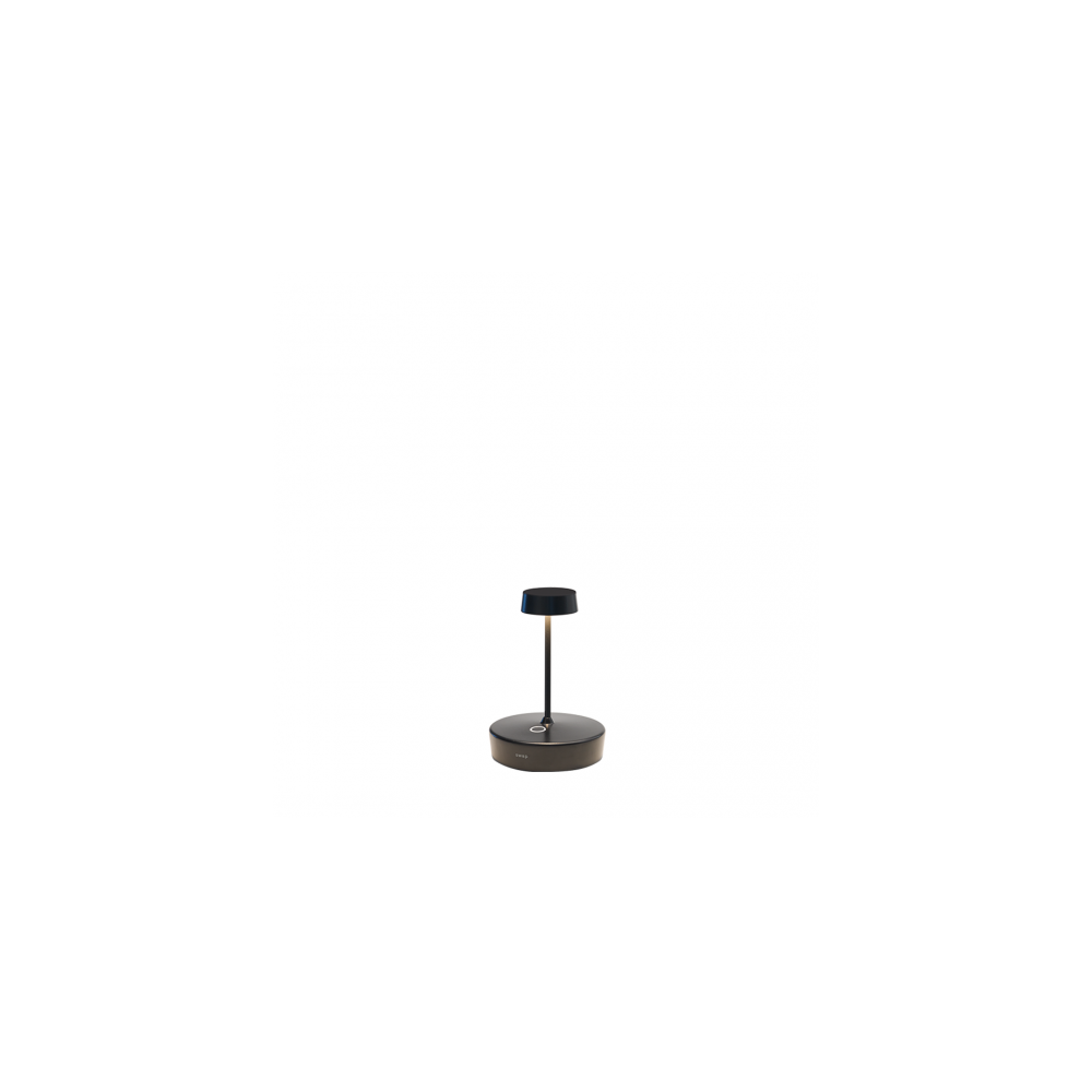 Lampa stołowa LED Zafferano Swap mini pro Black, ładowalna i ściemnialna - 2200-2700-3000K, 2W, aluminium, IP65