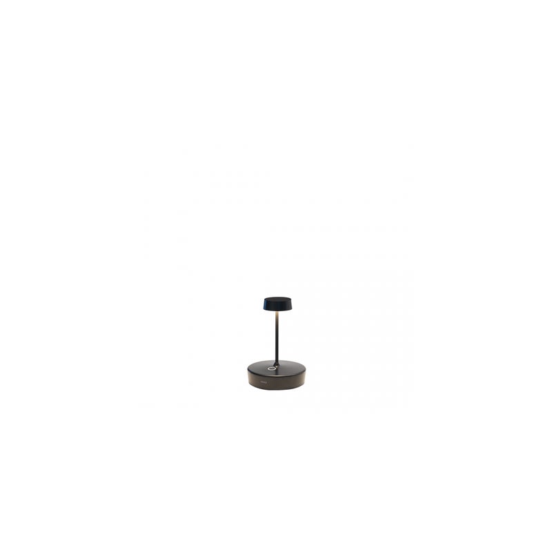 Lampa stołowa LED Zafferano Swap mini pro Black, ładowalna i ściemnialna - 2200-2700-3000K, 2W, aluminium, IP65