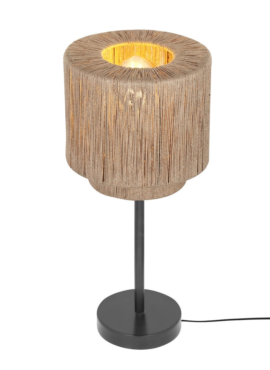 Lampa stołowa SMILLA 1xE27x10W tkanina naturalno-czarna wym:45x21x21cm IP20 Trio
