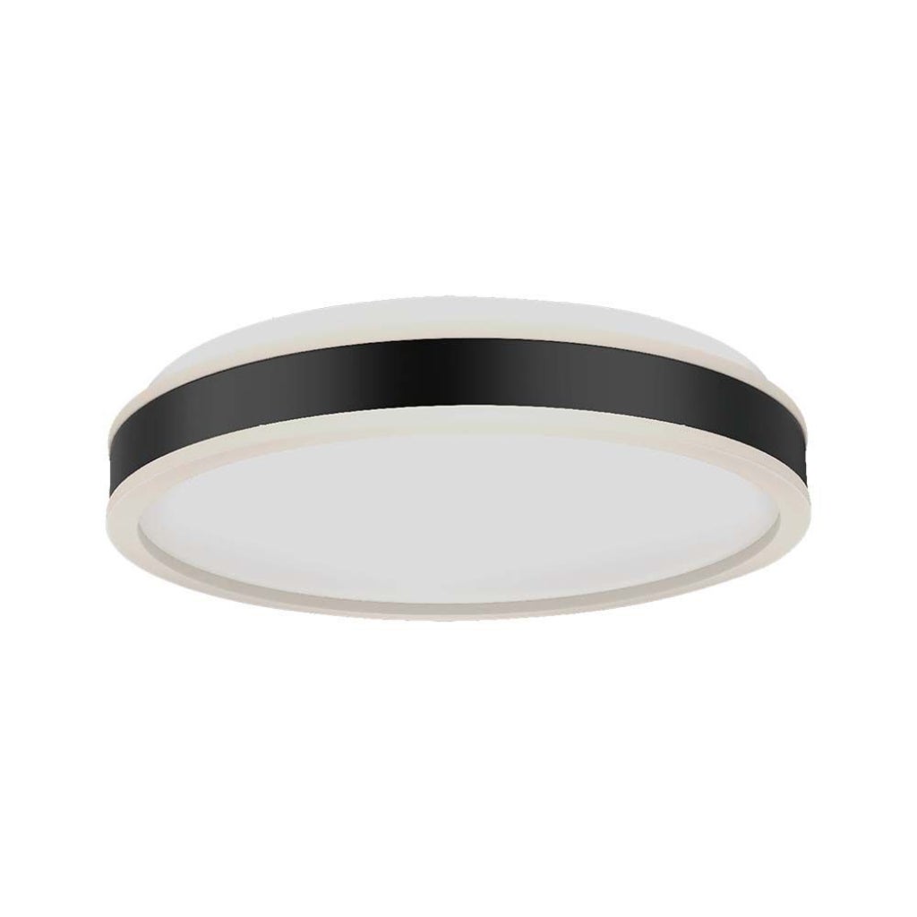Lampa sufitowa LED 48 W, ściemnialna, triak, średnica: 500 mm, wysokość: 62 mm, kolor czarny, 4000 K