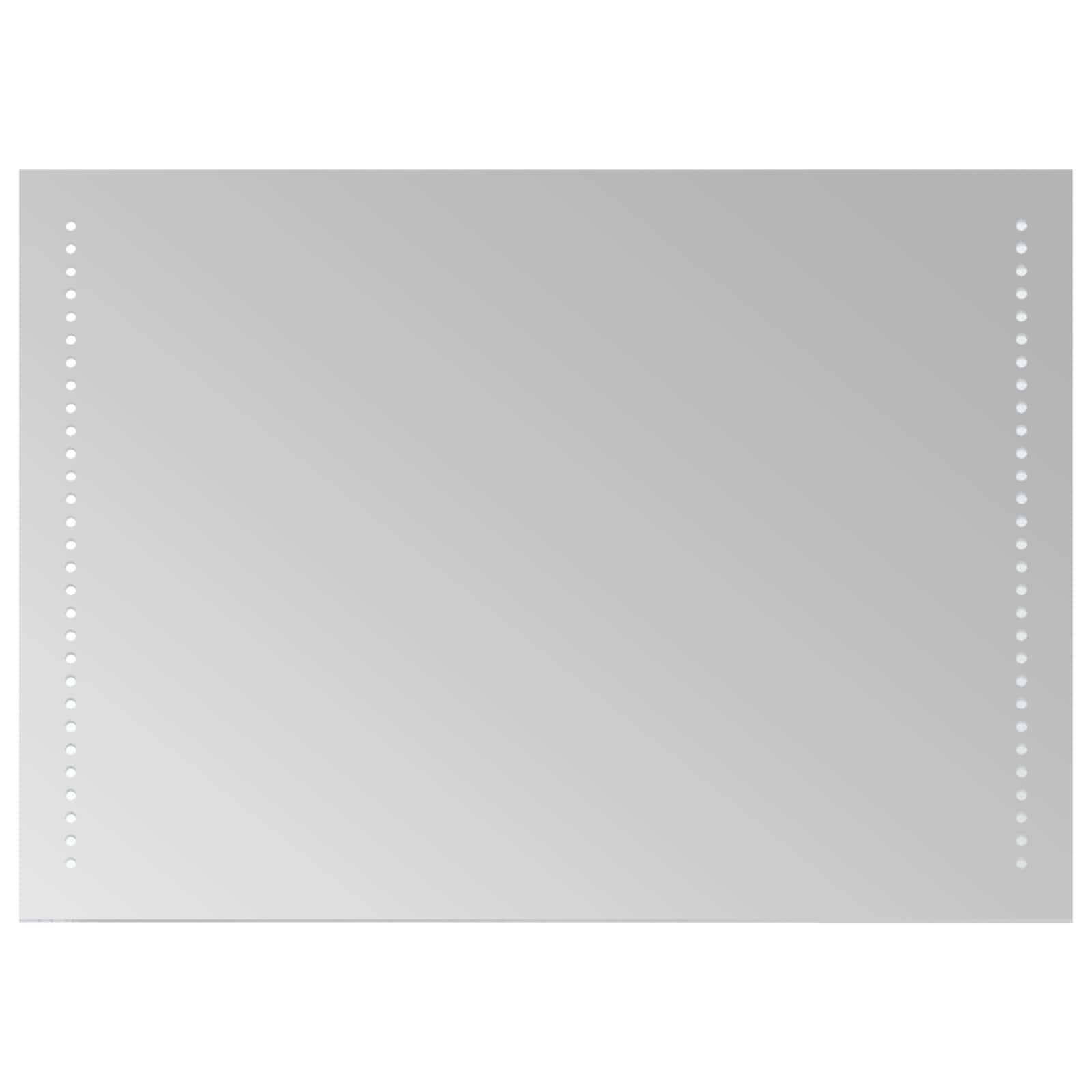 Lustro Łazienkowe LED 70x50 cm ze Szkła Hartowanego z Kablem USB