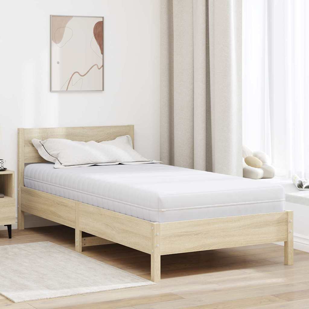 Materac Biały 90 x 200 cm Sprężyna kieszeniowa vidaXL
