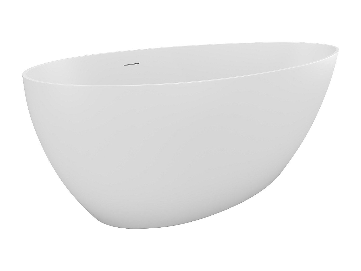 Wanna wolnostojąca asymetryczna - 245 l - 160 x 82 x 58 cm - Biały mat - Akryl - APULIA