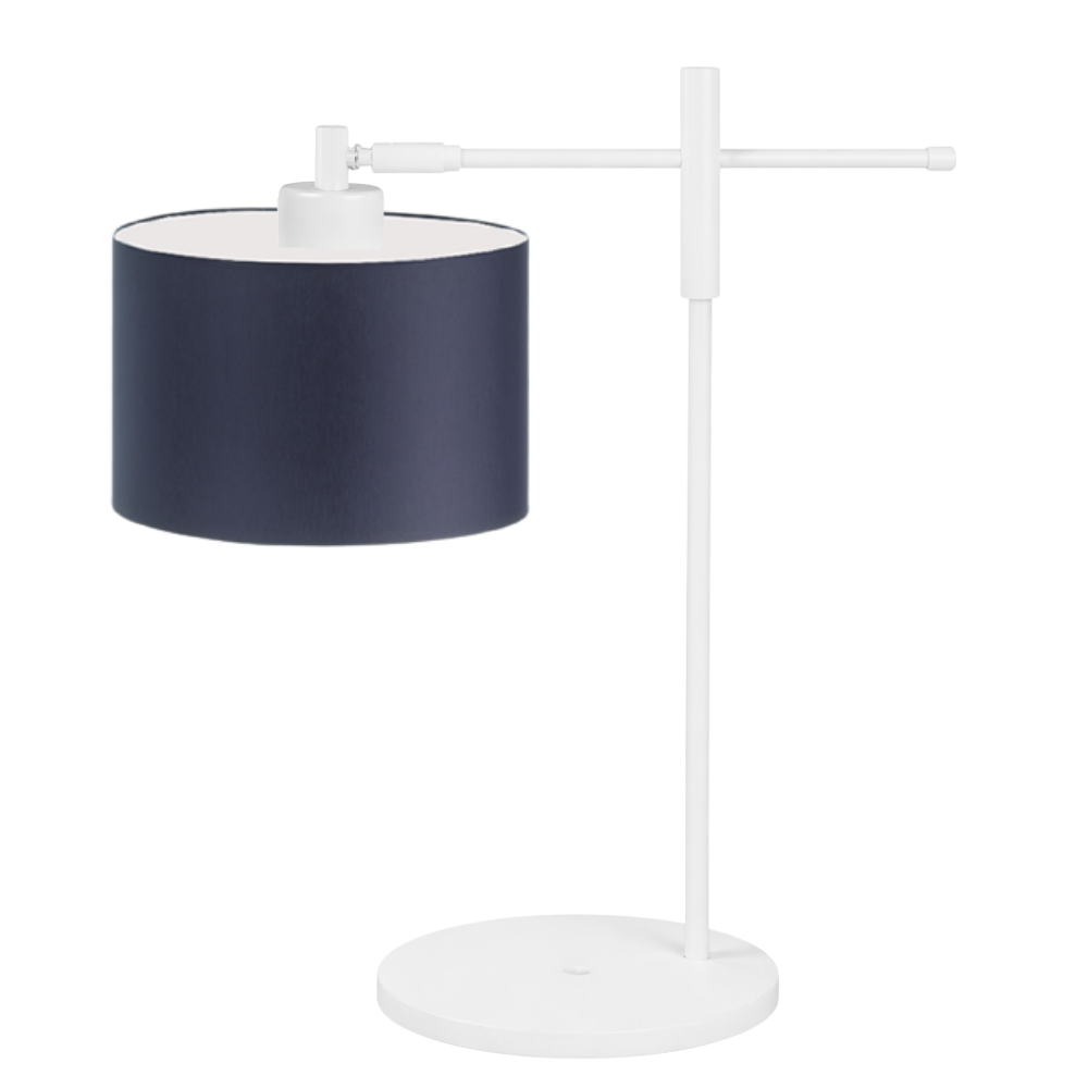 Lampka nocna na biurko lampa biurkowa LED z abażurem walec MIKO