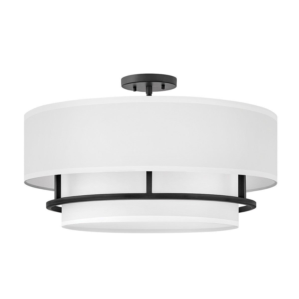 Lampa sufitowa czarny / biały Graham 4xE14 40W Hinkley