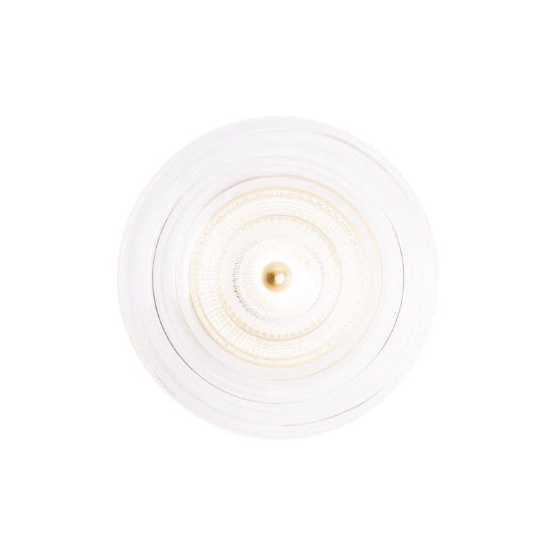 Kinkiet ścienny złoty okrągły przezroczysty klosz LIPARI LED 6W W0358 Maxlight