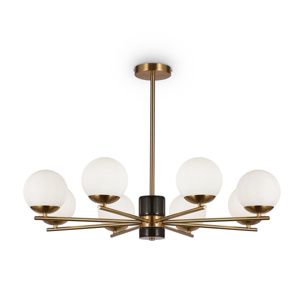 Lampa wisząca złota białe kule Marble Maytoni MOD187PL-08BS