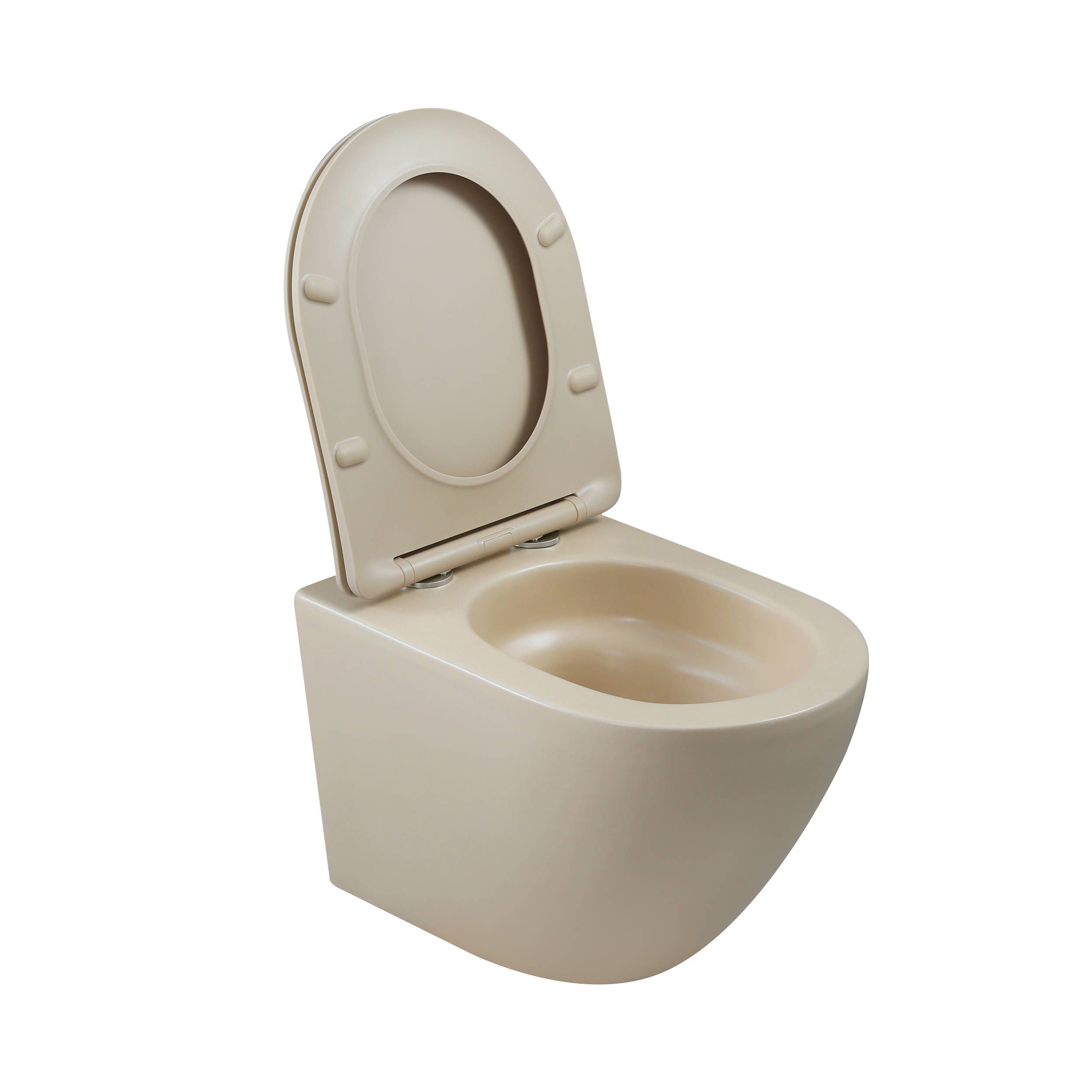 Miska WC Wisząca Musza Klozetowa Podwieszana QFS INVENA Tavro Cappuccino 1 szt.