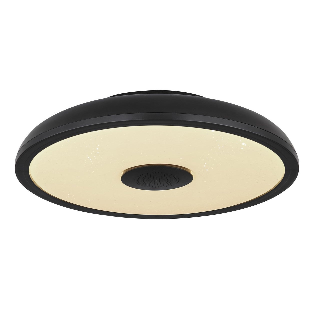 Czarna plastikowa lampa sufitowa LED