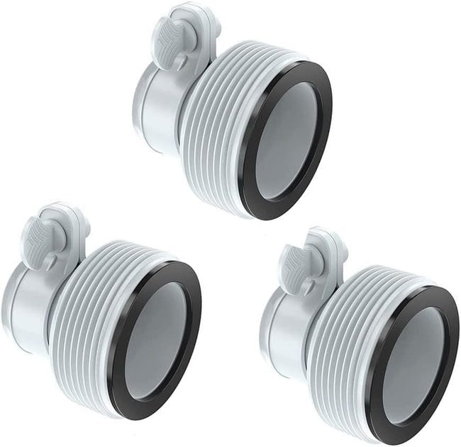 Adapter basenowy typu B (3 sztuki, 32 mm i 38 mm), adapter węża do basenów INTEX, wymienny adapter węża do pomp i