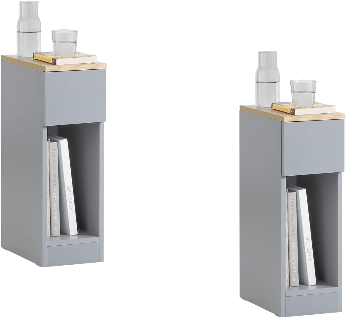 SoBuy Stolik Boczny pomocniczy do Sofa Szafka Kanapy Komoda 2 szt.FBT111-HGx2