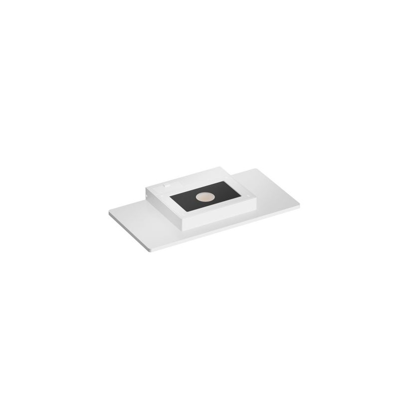 Płaska lampa zewnętrzna LED ścienna 20W biała czarna 900 lm CCT - biała