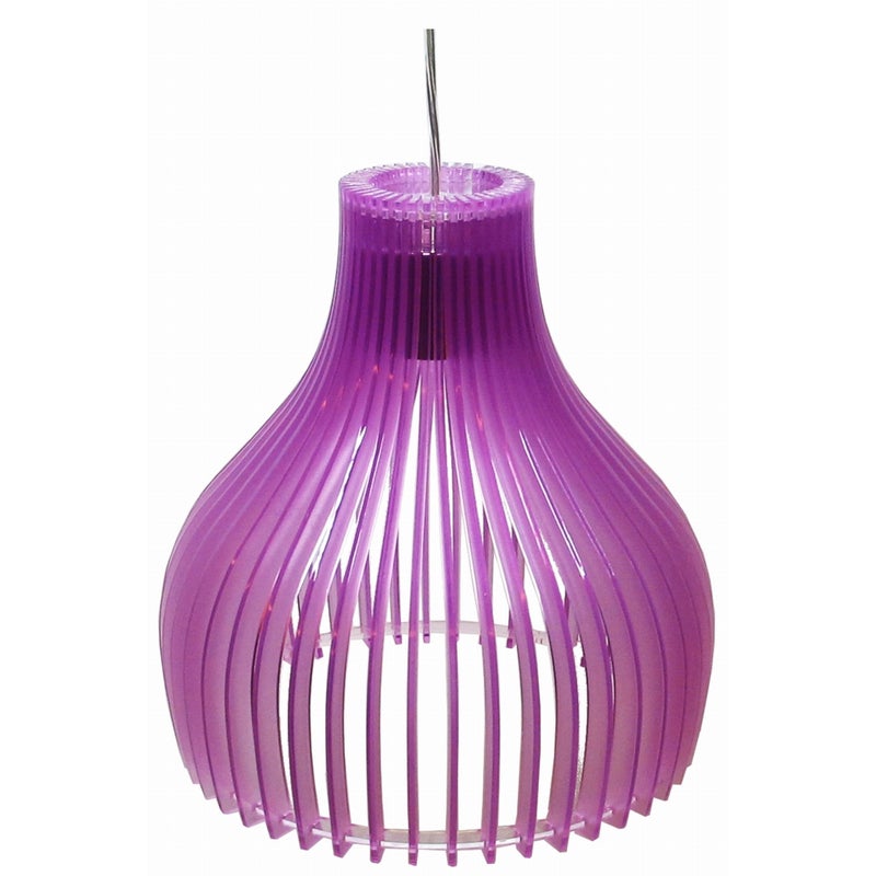Lampa wisząca Buren chromowana-fioletowa 1 x E27 x 60W wym: 100 x 26 x 26 cm Candellux