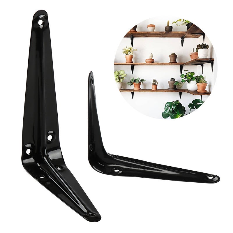 Uchwyt ścienny do półki, uchwyt narożny konsoli z tłoczonego metalu, odpowiedni do półek w stylu londyńskim, 145 mm x 115 mm, matowe wykończenie w ko