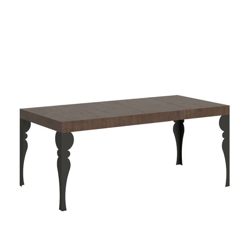Stół rozkładany 90x90/246 cm Paxon Premium orzech antracyt rama