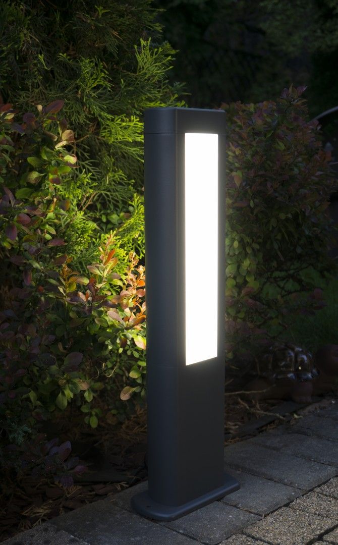 Słupek oświetleniowy zewnętrzny 80 cm LED 8W ciemno-szary IP54 SU-MA Evo GL15403