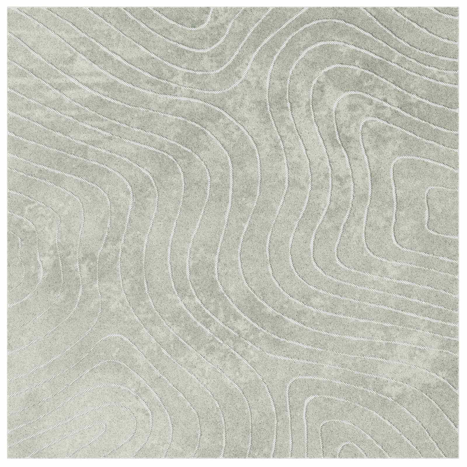 Dywany pokojowe Kwadrat PALMERAS Zielony 120 x 120 cm Poliester