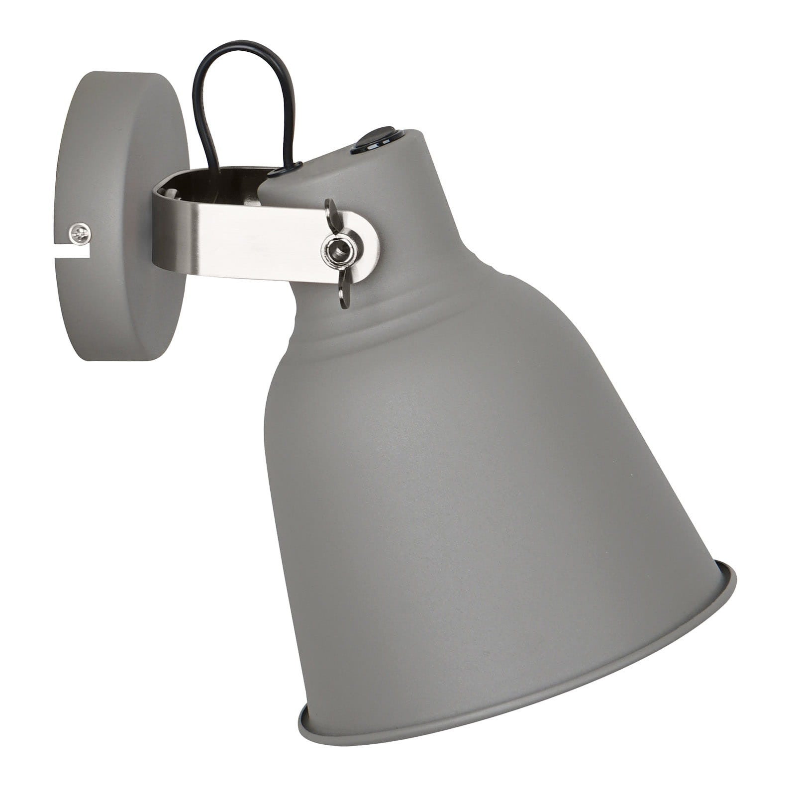 Kinkiet ścienny Vidal szaro-srebrny 1xE27x40W wym: 22,5 x 16 x 20 cm metal IP20 Italux
