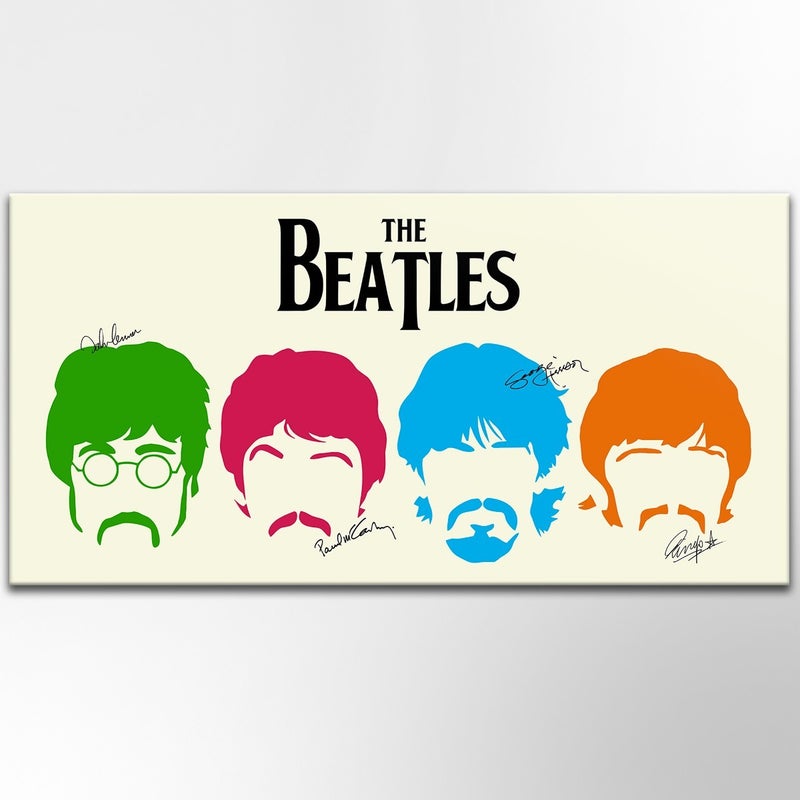 Obraz na płótnie na drewnianej ramie ZNAK BEATLESÓW 200x100 cm