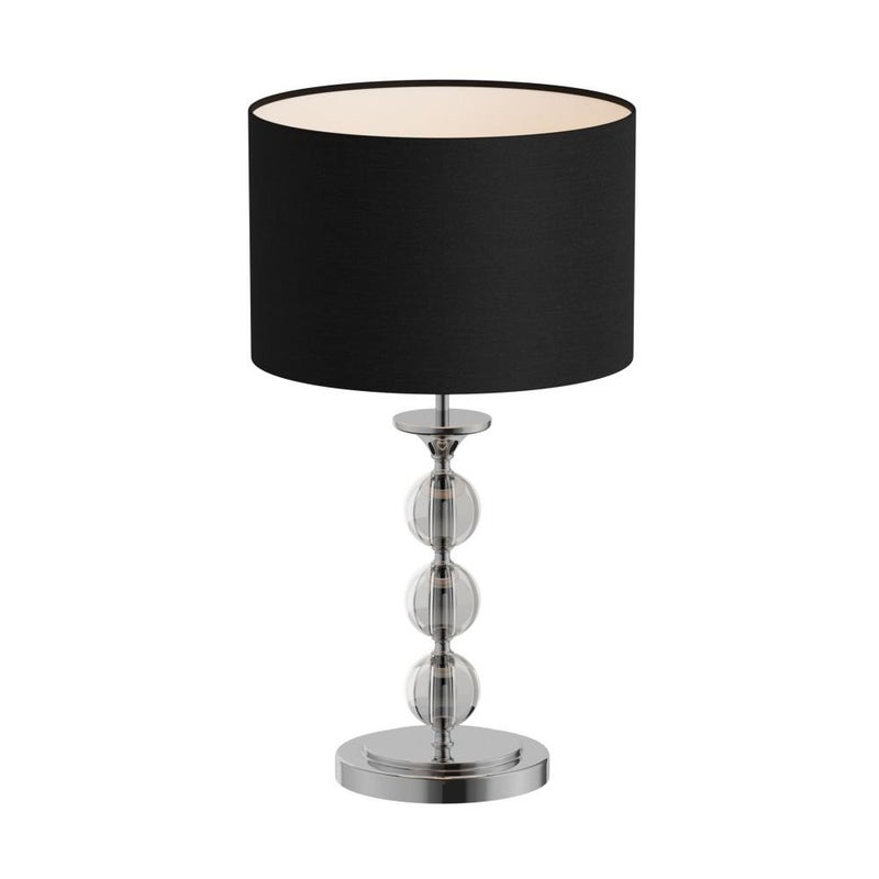 Lampa stołowa szklana z czarnym abażurem E27 60W Rea Ii Zuma Line