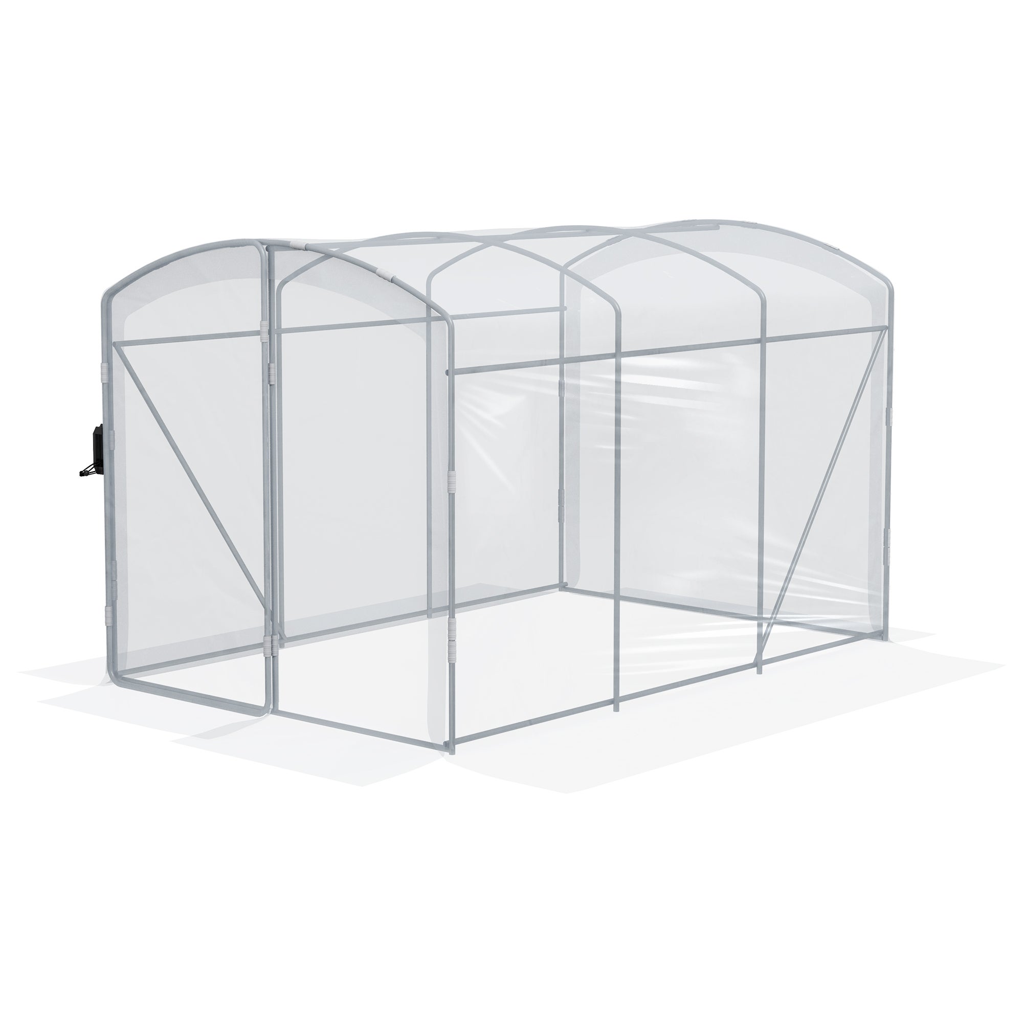Szklarnia tunelowa, dostęp bezpośredni, folia transparentna, konstrukcja stalowa ocynkowana, 3 x 2 x 2 m
