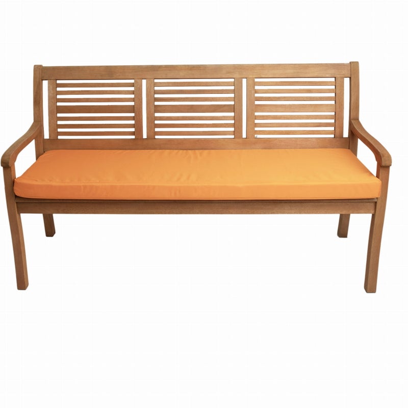Poduszka ogrodowa na ławkę 160x50x7cm poduszka na meble ogrodowe pomarańczowa, poduszka na balkon taras, poducha ogrodowa na ławkę