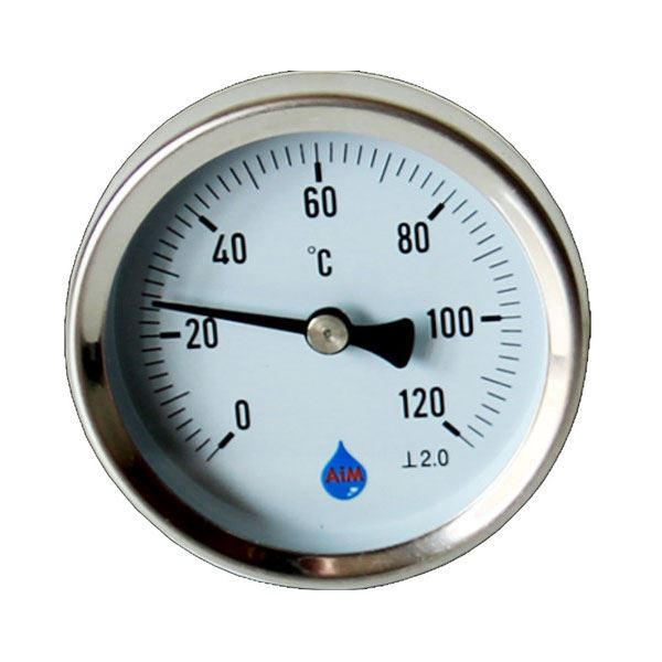 Termometr 1/2" 120°C z wejściem tylnym