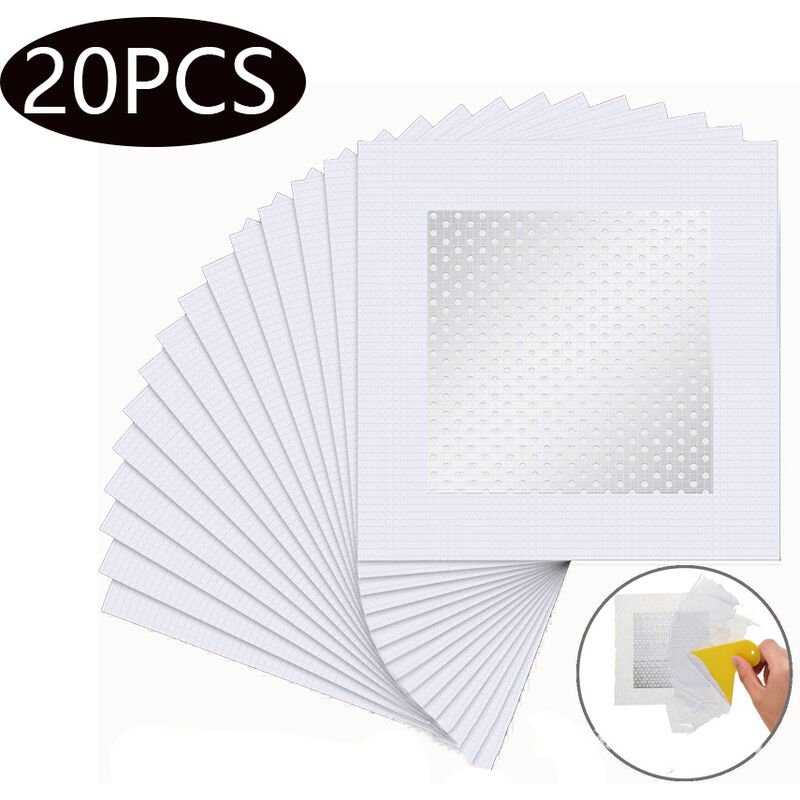 Łatka naprawcza do ścian, samoprzylepna łatka do ekranów, aluminiowe łatki naprawcze, łatka naprawcza do płyt gipsowo-kartonowych, 2x2 cale, Fontaineb