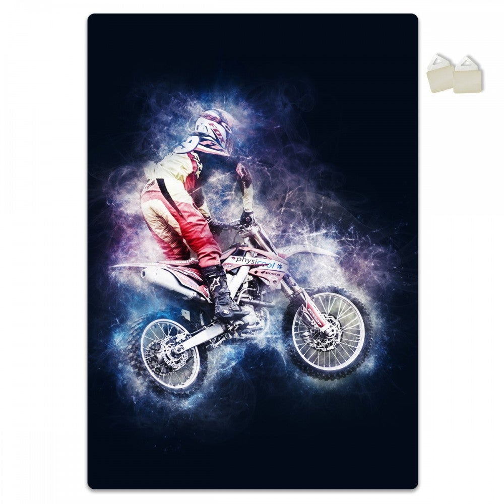 MOTOCYKL FREESTYLE - PLAKAT Forex z ekspandowanego PVC o grubości 3 mm - 100x70 cm