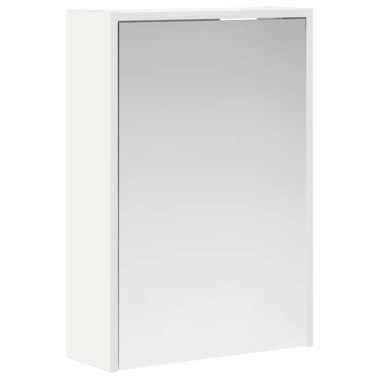 Szafka z lustrem do łazienki Biały 43 x 16 x 62.5 cm