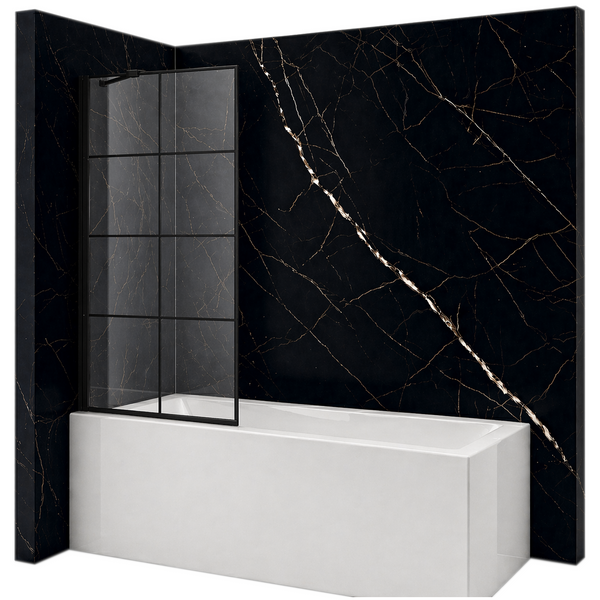 SILLA Parawan nawannowy MADISON+ 1-skrzydłowy 80x140 cm Fix Czarny